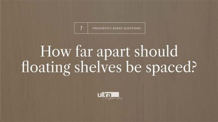 How far apart should shelf tracks be?