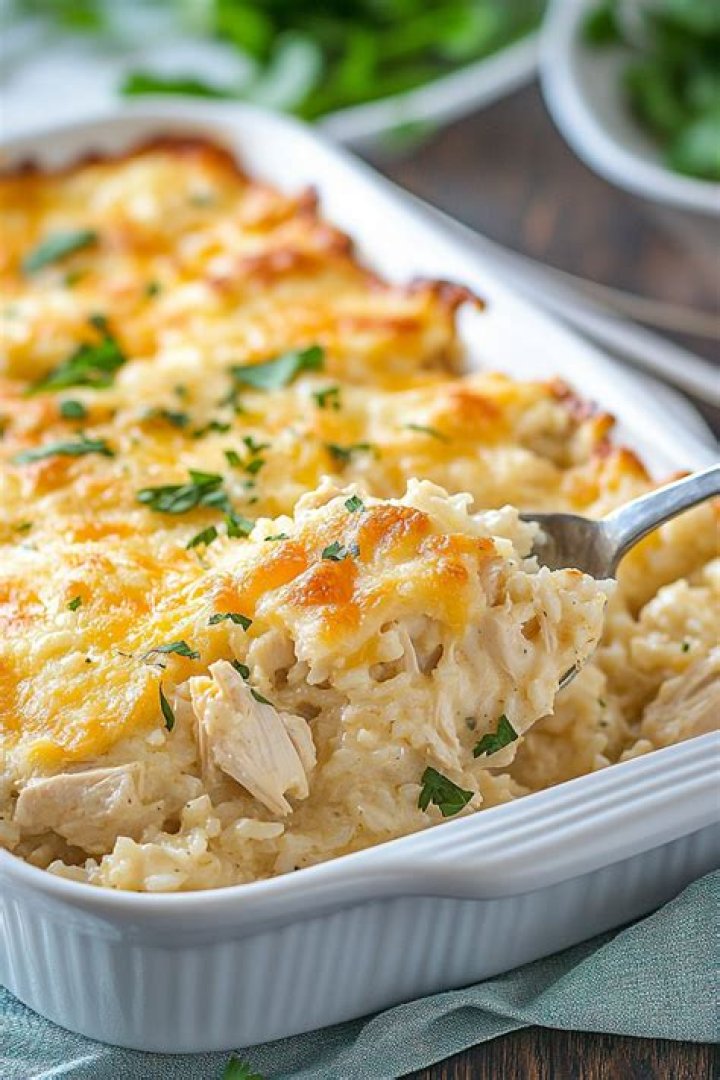 How long do you bake chicken and rice in the oven?
