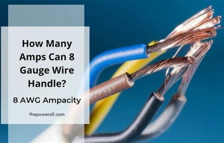How many amps can 8 2 wire carry?