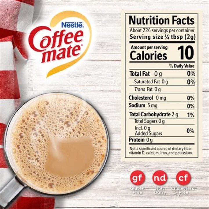 How many calories are in Nestle coffee creamer?