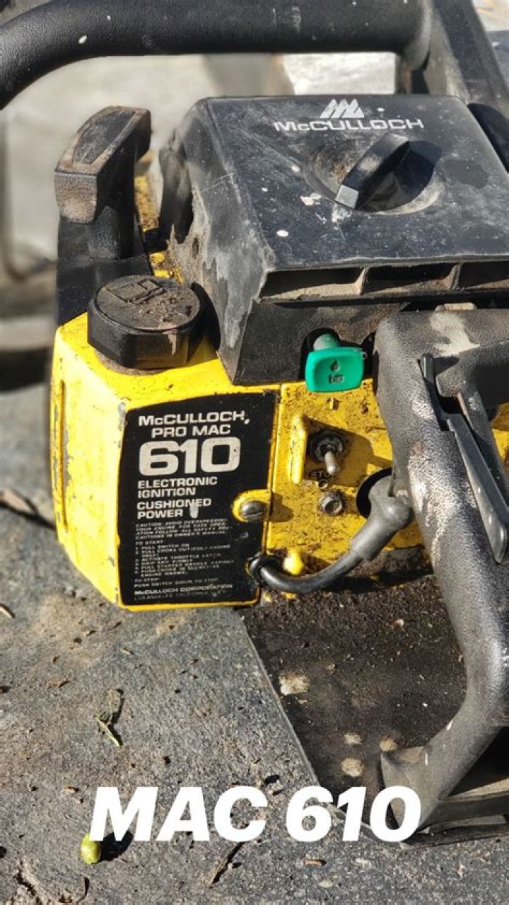 How many cc is a McCulloch Pro Mac 610?