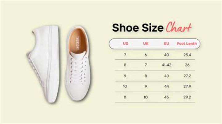 How many different shoe sizes are there in the UK?