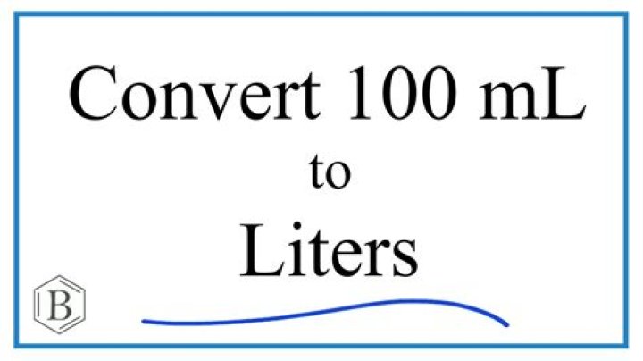How many liters is 100 mL?