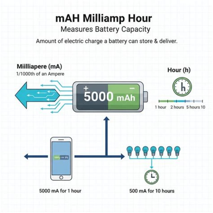 How many mAh is an hour?