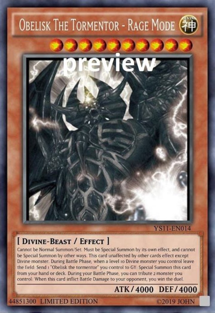 How much does Obelisk the Tormentor sell for?