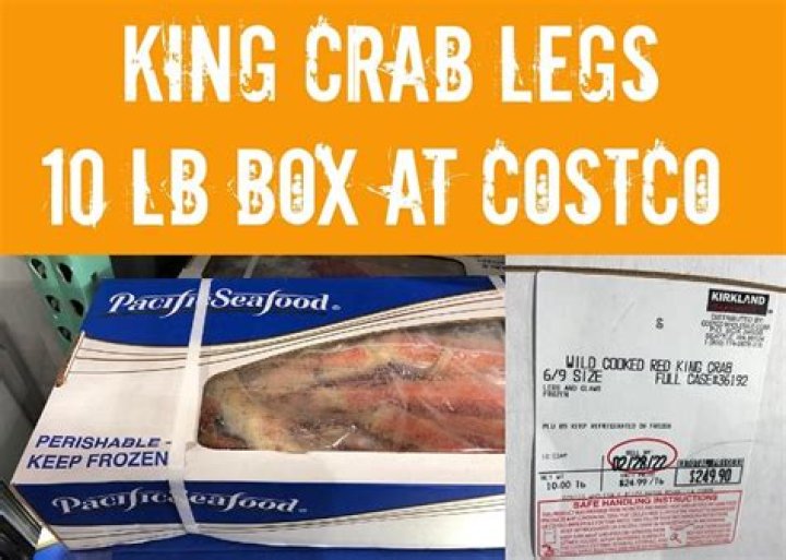 How much is a 10 lb box of king crab legs at Costco?