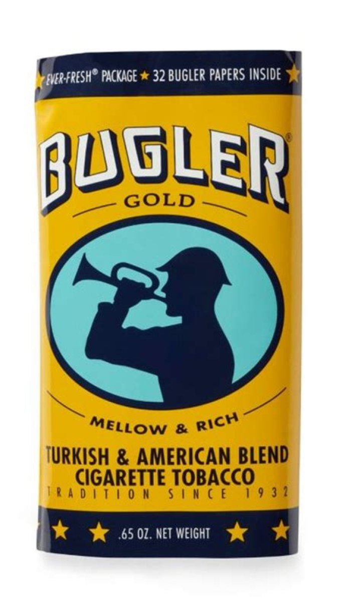 How much is a bag of Bugler tobacco?
