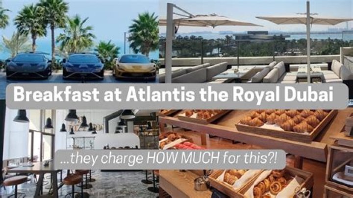 How much is breakfast at Atlantis?