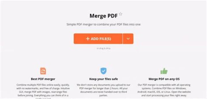 How to merge PDF files online for free?