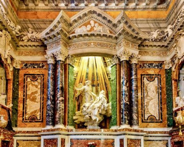 In what way did Bernini depict the vision of Saint Teresa?