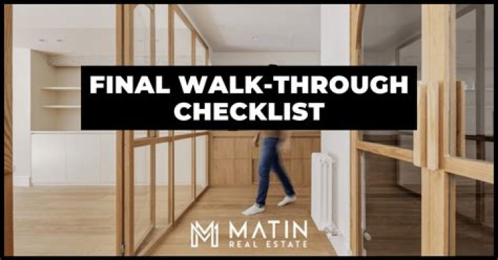 Is a final walk through required by law in Florida?