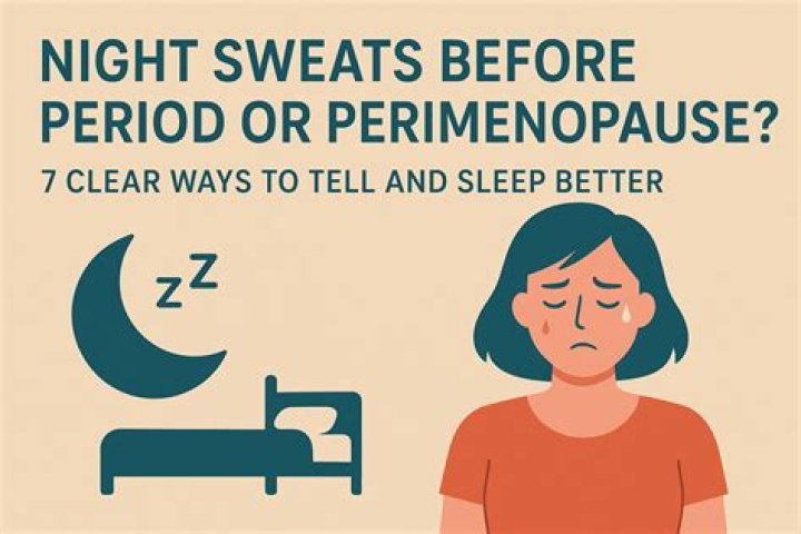 Is it normal to get night sweats before your period?