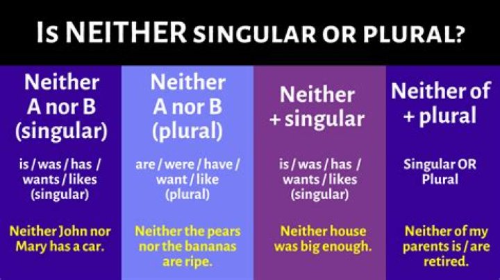 Is neither of them singular or plural?