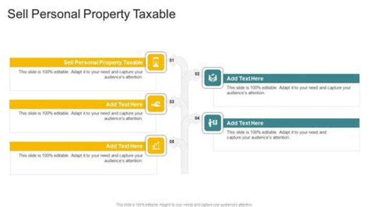 Is sale of personal property taxable?