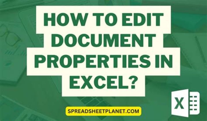 What are Document Properties in Excel?