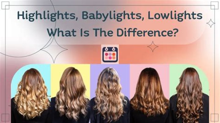 What are high and low lights in hair?