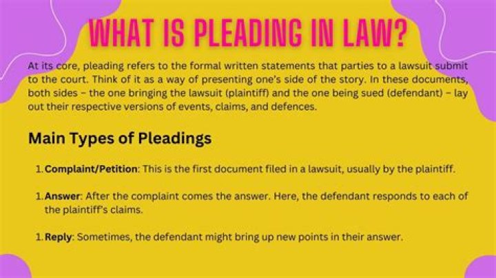 What are pleadings and particulars?