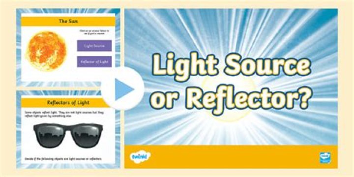What are sources and reflectors of light?