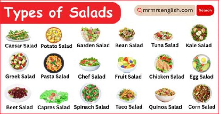 What are the 5 types of salads?