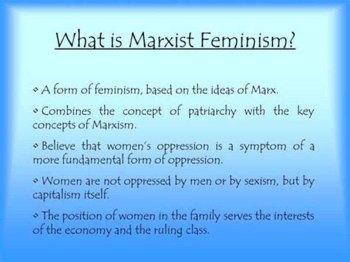 What are the differences between Marxism and feminism?