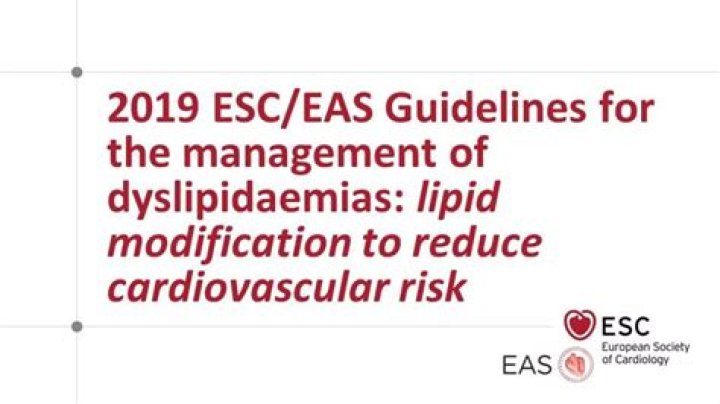 What are the ESC 2019 guidelines on dyslipidaemias?