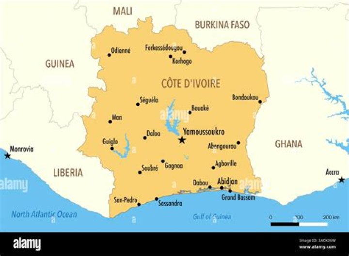 What are the major cities in Cote d Ivoire?