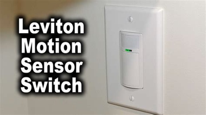 What are the switches on a motion sensor light?
