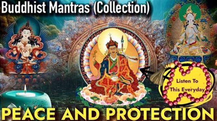 What are the three Buddhist mantras?