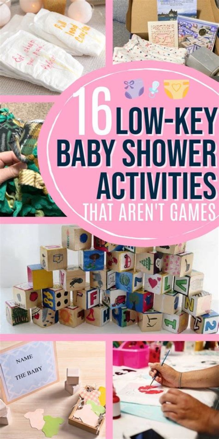 What can I use instead of baby shower games?