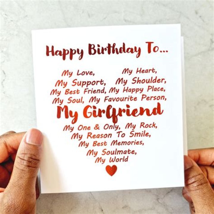 What can I write to my girlfriend on her birthday?