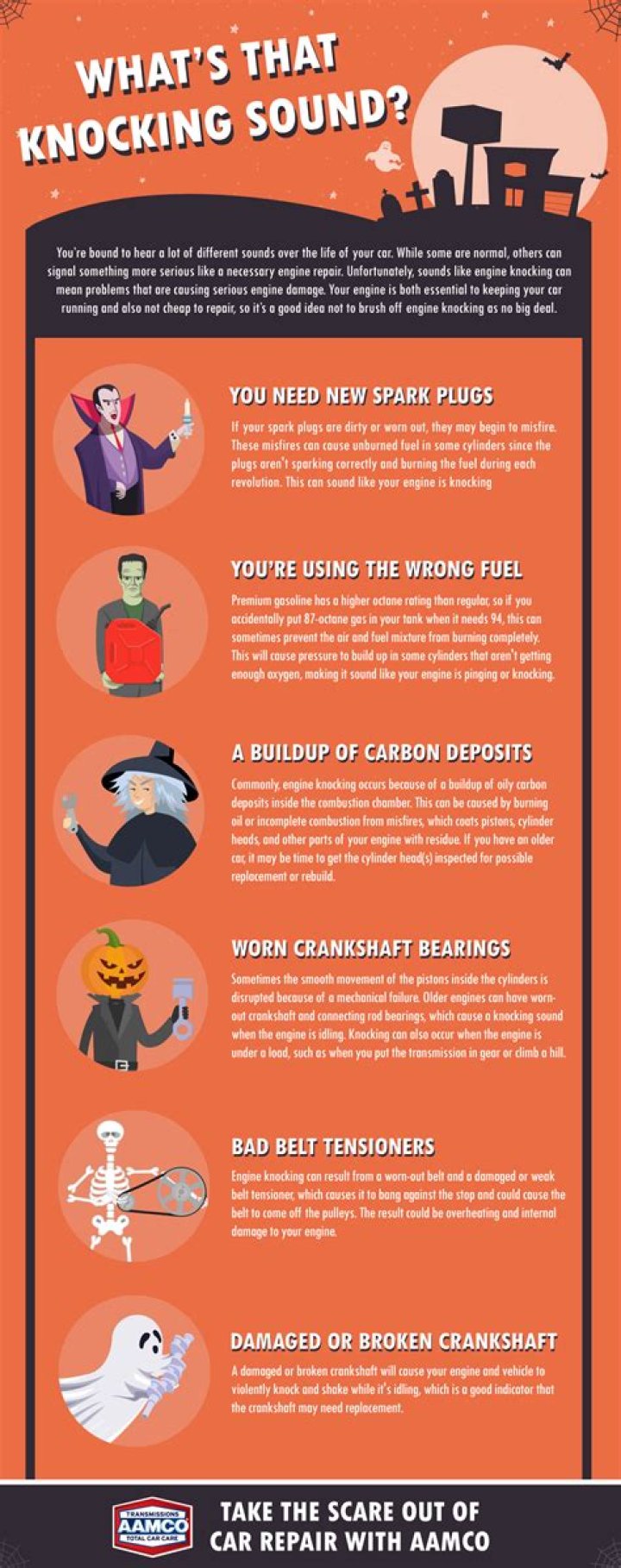 What causes a knocking sound when you brake?