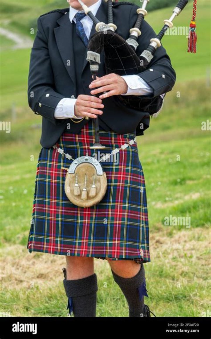 What country is associated with bagpipes and kilts?