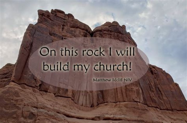 What did God mean when he said upon this rock I build my church?