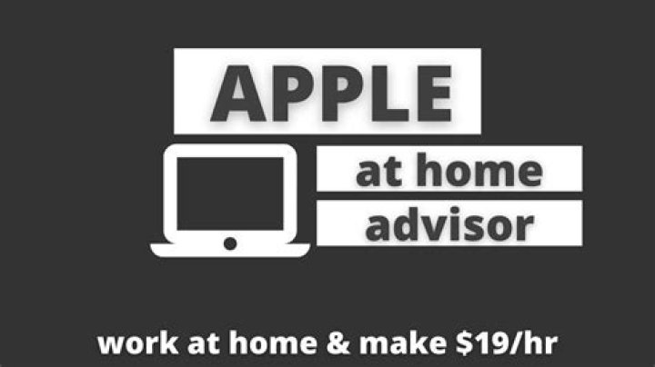 What do Apple at home advisors get paid?