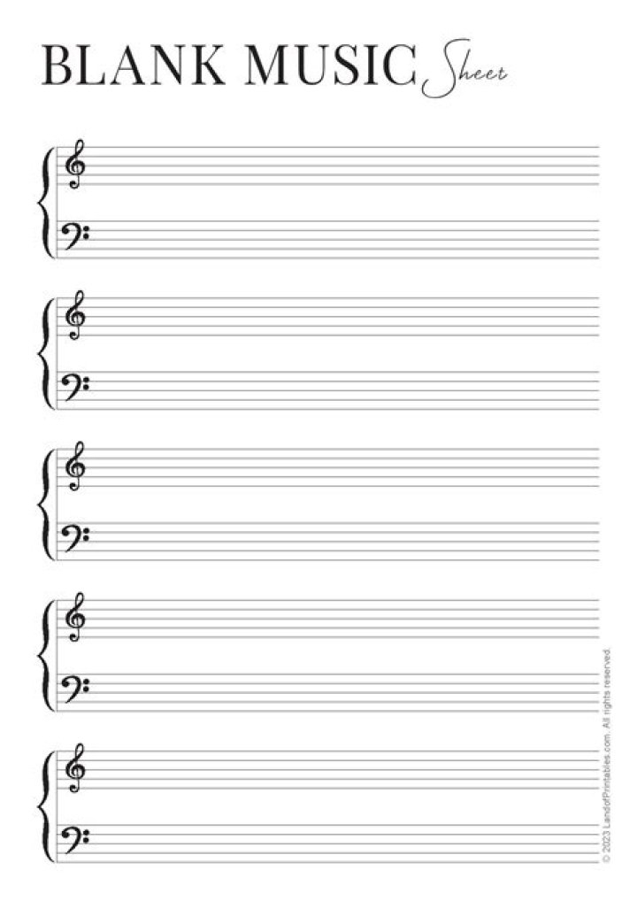 What do you call a blank music sheet?
