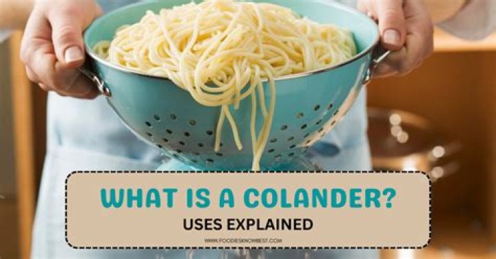 What does colander mean?