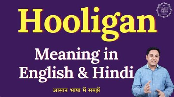 What does hooligan mean in England?