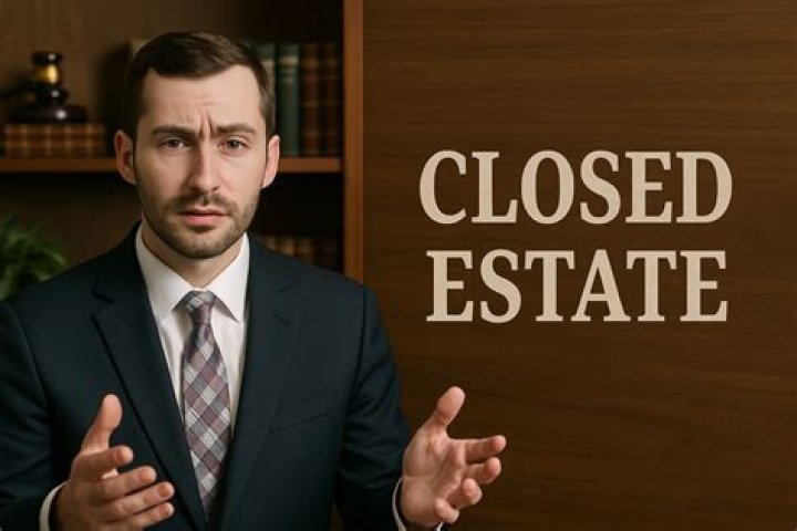 What does it mean when an estate is closed?