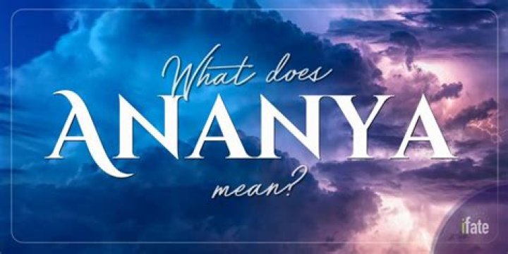 What does name Ananya means?