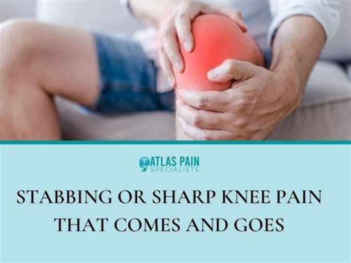 What does stabbing pain in the knee mean?