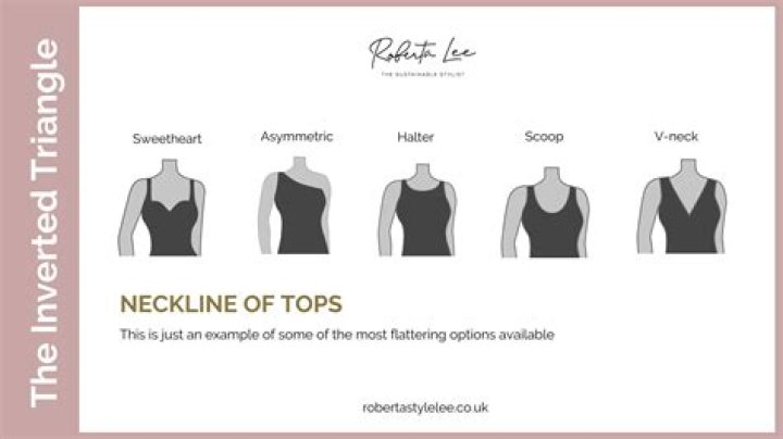 What does tapered neckline mean?