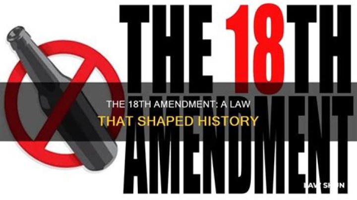 What does the 18th Amendment have to do with the Progressive Era?