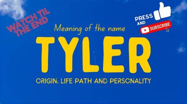 What does the name Tyler mean biblically?