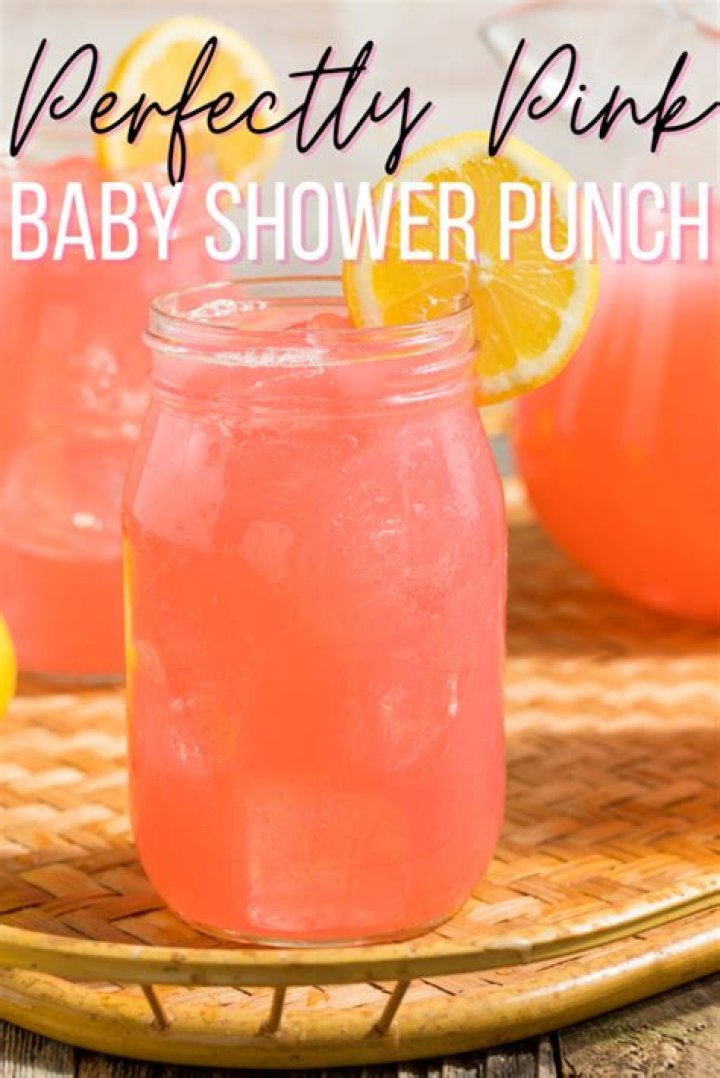 What drinks do you serve at a baby shower?