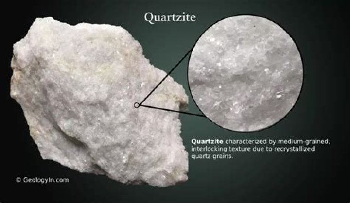 What environment does quartz sandstone form in?