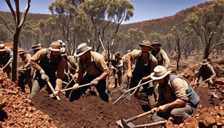 What happened in the Gold Rush Australia?