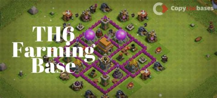 What is a clans TH6 farming base?