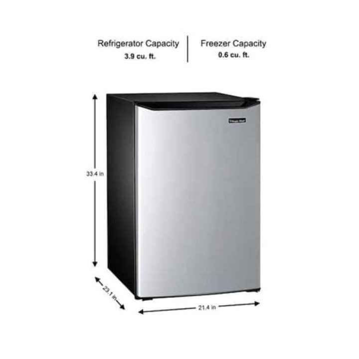 What is a compact refrigerator size?