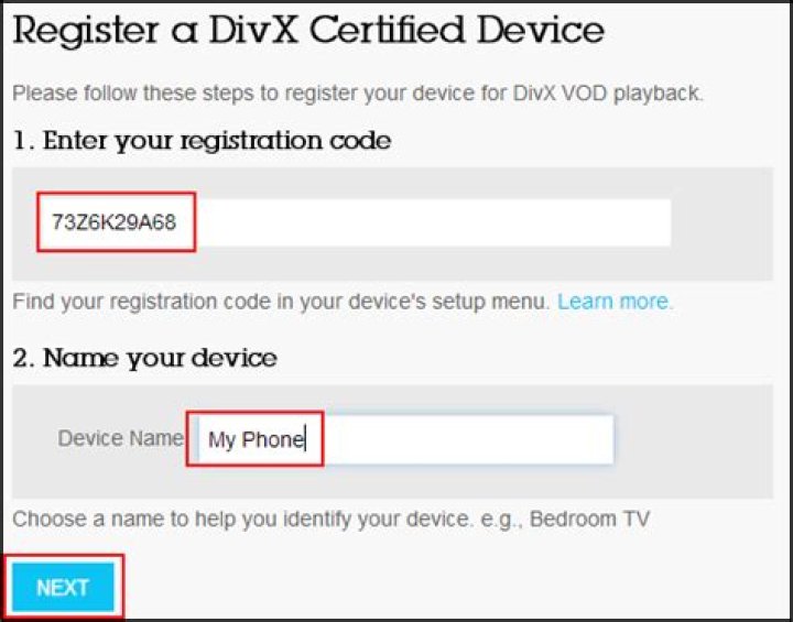 What is a DivX VOD Registration Code?