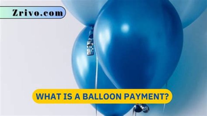 What is a final balloon payment?